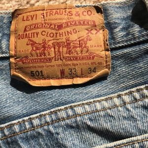 Levi’s 501 vintage w 33 L 34 men’s